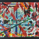 The Bridge X, (oil on board) 60x90cm